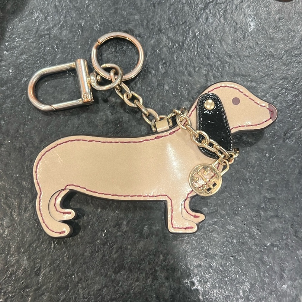 Tori Burch Dog Key Chain